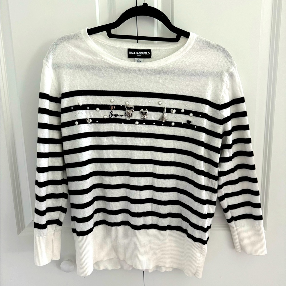 Karl Lagerfeld. Long sleeve shirt / sweater.